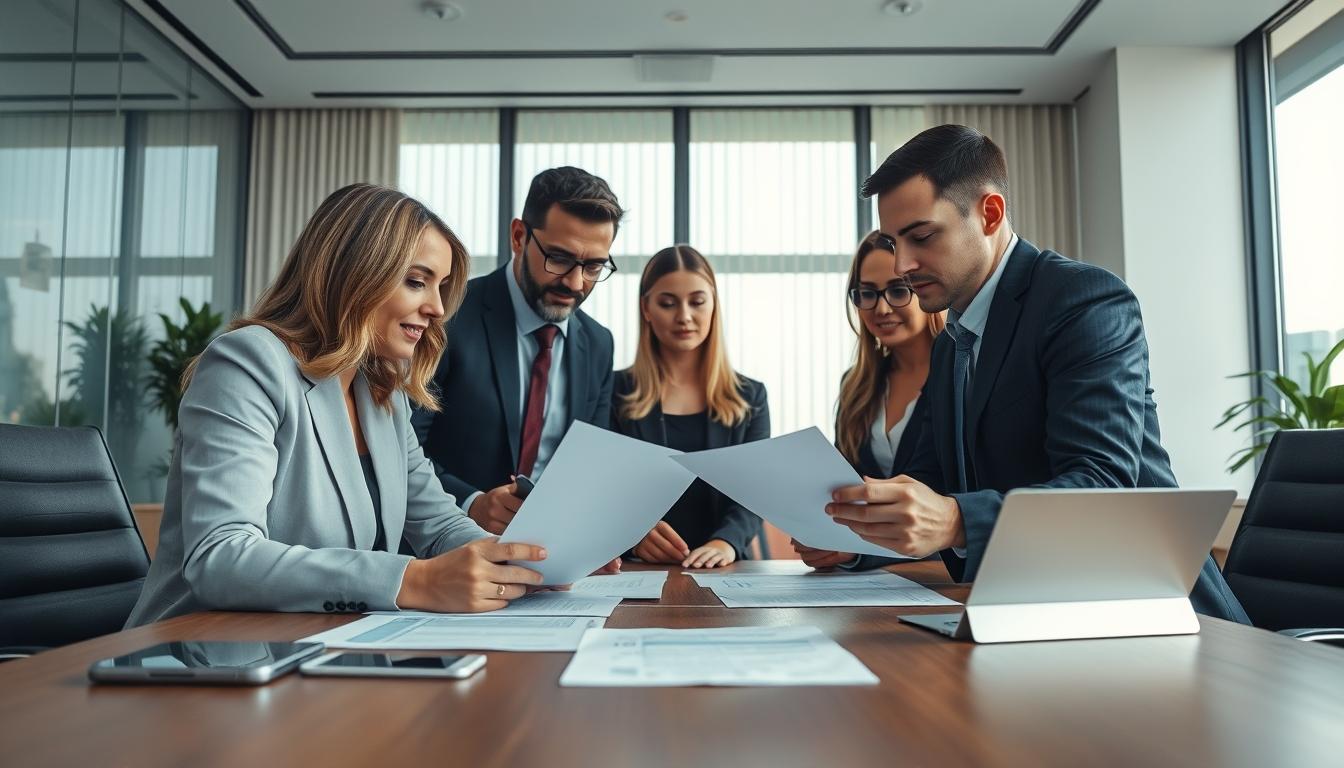 Senior legal team and family support